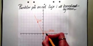 Punkter på en linje