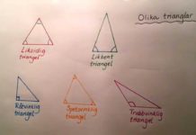 Trianglar – olika namn