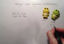 Algebra – subtraktion